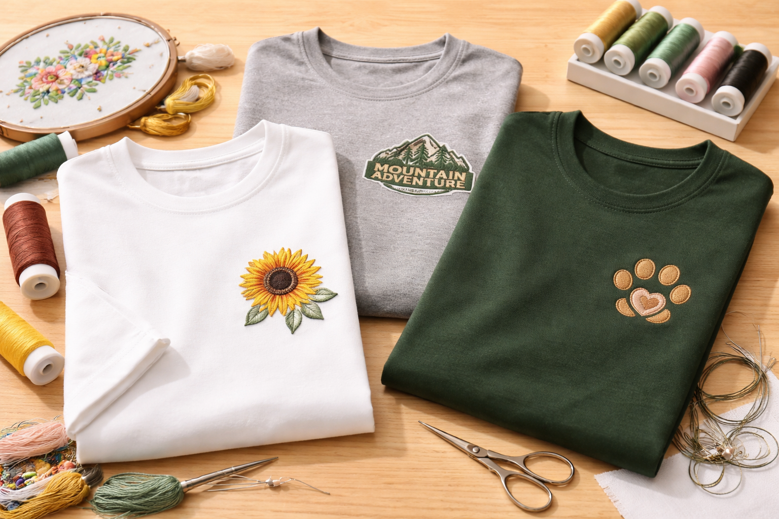 Custom Embroidered T-Shirts