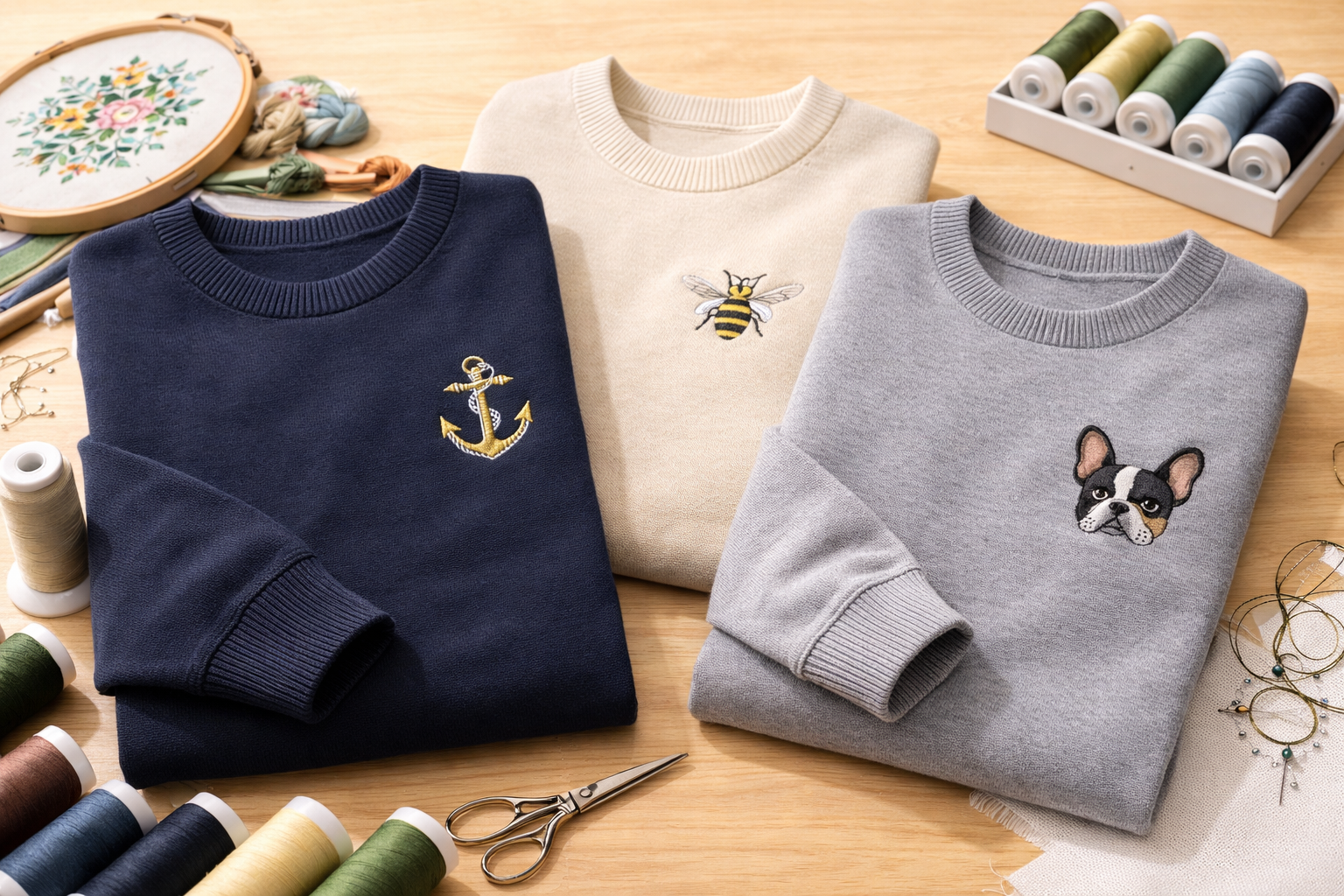 Custom Embroidered Sweaters